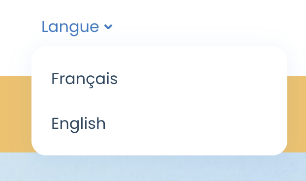 Site de rhumatologie bilingue avec sélecteur EN FR